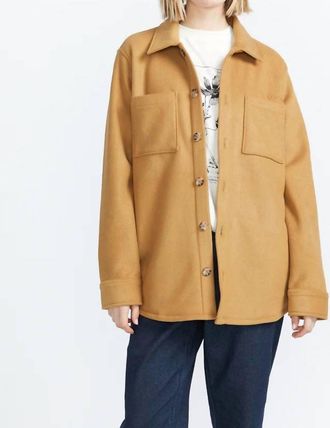 Volcom Stone Bonded Shacket In Vintage Brown