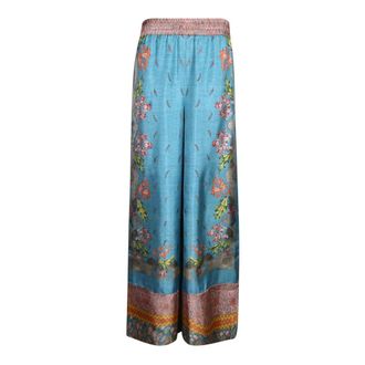 Pierre-Louis Mascia Wide Trousers, female, Blue, Size: XS Aloe Wide Trousers