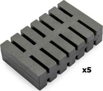 Emuca Emuca Lote De 5 Pastillas Antiolores Para Tapa De Contenedor Recycle, Olor C&iacute;trico, Pl&aacute;stico