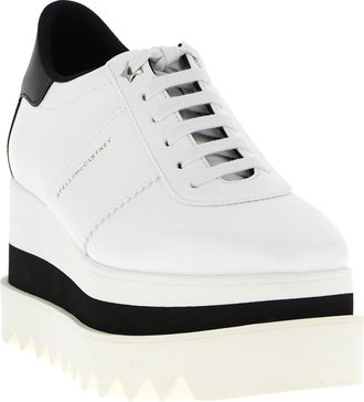 Stella McCartney Womens White Polyethylene Wedge Sandals