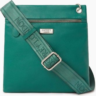 Osprey Womens London Miami Leather Crossbodyody Bag - Green - Size: ONE size