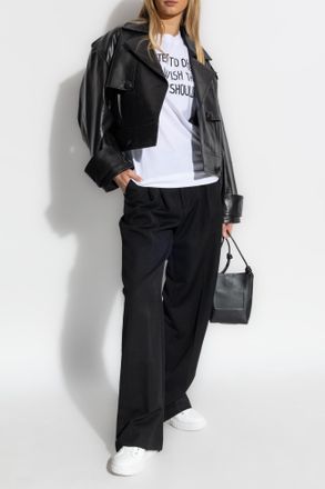 Moschino T-shirt With Print, Womens, White