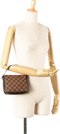 Louis Vuitton Pre-owned Womens Checkered Pattern Handbag - Brown Textile - One Size