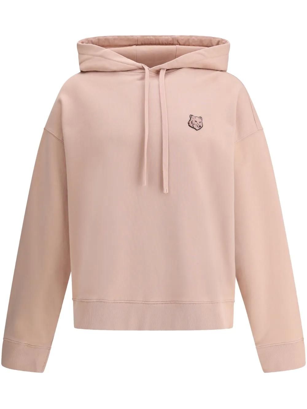 Ami logo-embroidered cotton hoodie - unisex - Cotton - XXXL - Pink