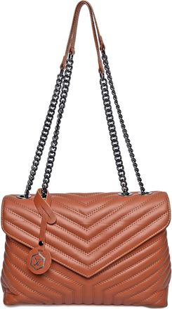 Luisa Vannini Brown Rundleer Tas