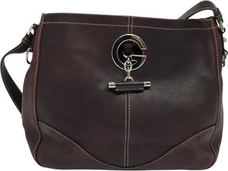 Gucci Brown Leather Shoulder Bag (Pre-Owned)