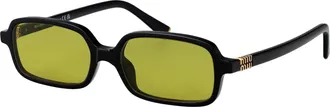 Miu Miu Womens Sunglasses 0mu 11zs Black Acetate