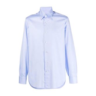 Barba Heren, Overhemden, Blauw, Maat: 4XL Katoen