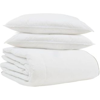 vidaXL Edred&oacute;n De Invierno Con Almohada 3 Pcs Pluma De Pato Vidaxl