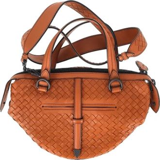 Bottega Veneta Tweedehands leren handtassen - Dames - Vintage Schoudertas - Bruin - ONE Size - Leer - Vintage