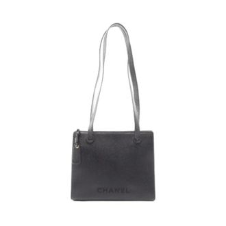 Chanel Pre-owned Shoulder Bags, female, Black, Size: ONE SIZE Pre-owned Vintage Shoulder Bag