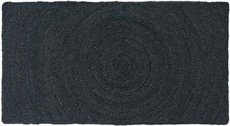 vidaXL Alfombras De &Aacute;rea Rectangular Gris Oscuro 60 X 110 Cm Yute Vidaxl