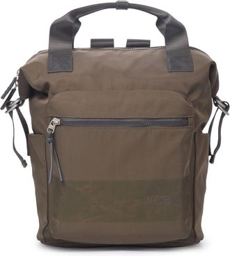 KCB Large Wide Backpack | 100% Vegan, Khaki