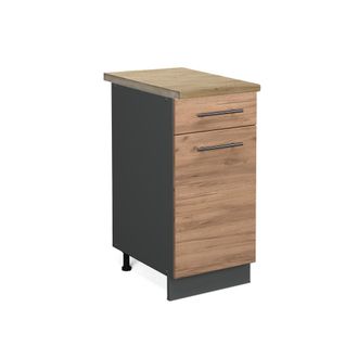 Vicco Mueble Bajo De Cocina Fame-line, Roble Dorado, 40 Cm, Et Roble