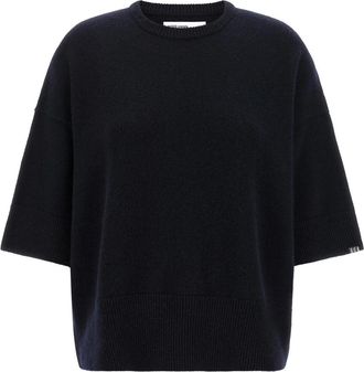 Extreme Cashmere N&deg;433 Sassie Trui - Dames - Cashmere truien - Blauw - ONE Size - Wol - Truien & Vesten
