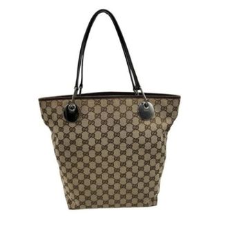 Gucci Pre-owned Tote Bags, female, Brown, Size: ONE SIZE Pre-owned Canvas gucci-bags