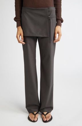Paloma Wool Archive Layered Trousers in Brown at Nordstrom, Size 12 Us