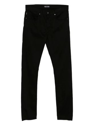 Tom Ford Jeans met logopatch - Zwart