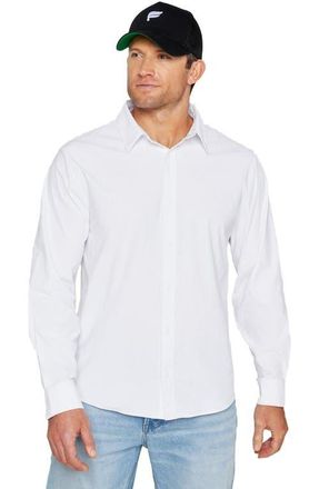 Fabletics Mens The Don Long Sleeve Button Up in Classic White at Nordstrom, Size Xx-Large