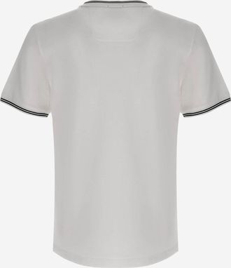 HUGO BOSS Mens T-Shirt Stretch Cotton White T-Shirts And Polos