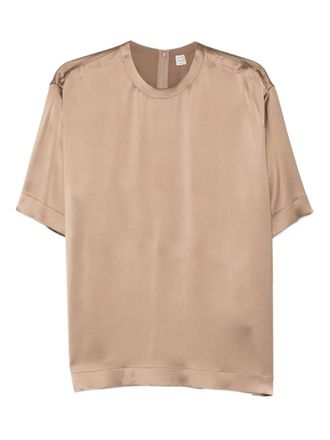 Toteme round-neck T-shirt - Brown