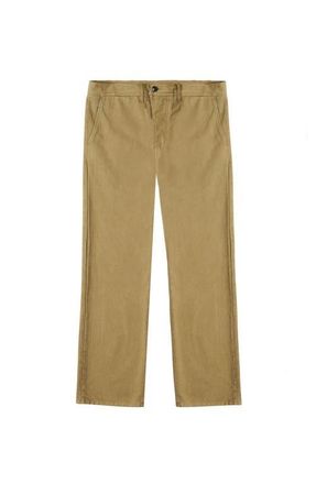 Fortela Reno Herringbone Cotton Trousers in Olive Green at Nordstrom, Size 38 X 29 Eu