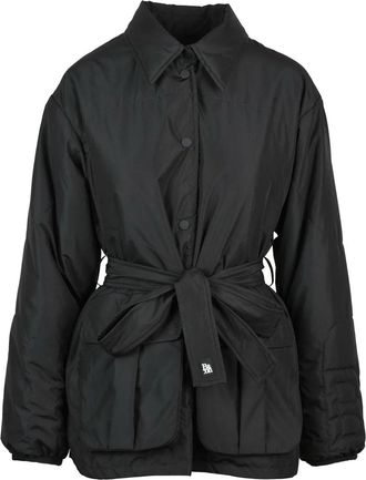 Bacon Black Polyester Claude Coat