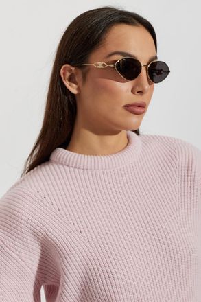 Celine Wire Sunglasses, Unisex, Gold