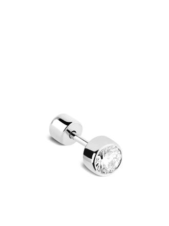 Maria Black Orecchino Marilyn in oro bianco 14kt con diamanti - Argento