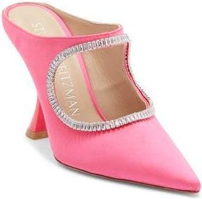 Stuart Weitzman X Curve Crystal Slingback Pump in Magenta/Clear/Magenta at Nordstrom Rack, Size 6.5