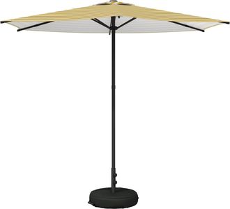 vidaXL Paraguas De Jard&iacute;n Con Base 270 X 270 Cm Poli&eacute;ster Rectangular Vidaxl