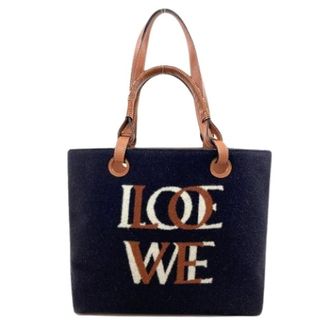 Loewe Pre-owned Tote Bags, female, Blue, Size: ONE SIZE Pre-owned Tote bag