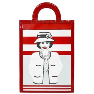 Chanel Pre-owned Tote Bags, female, Red, Size: ONE SIZE Pre-owned Vintage Leather Tote Bag