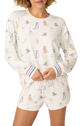 PJ Salvage Red, White & Woof Jersey Pajama Top in Ivory at Nordstrom, Size X-Large