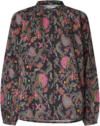 Lollys Laundry Overhemden, Dames, Veelkleurig, L, Katoen, Bloemenprint Shirt voor Meisjes