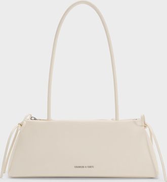 Charles & Keith Hazel Bow Elongated Shoulder Bag