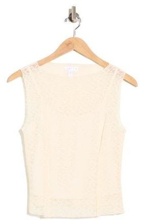 Leith Lace Sleeveless Tank in Ivory at Nordstrom Rack, Size X-Small