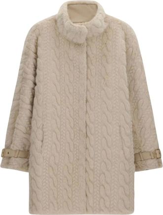 Guess Cappotto lungo intrecciato Laura - - Jackets - Donna - Beige - XS