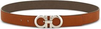 Ferragamo Belts, male, Beige, Size: 100 CM Gancini Leather Belt