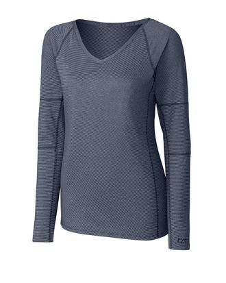 Cutter & Buck Ladies L/S Victory V Neck Shirt
