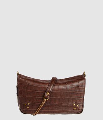 Jerome Dreyfuss Sac Bobi S Imprim&eacute; Croco Cigare