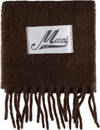 Marni Woolen Scarf - Dames - Wintersjaals - Bruin - ONE Size - Wol - Accessoires