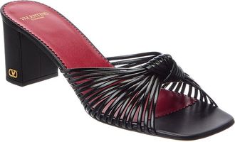 Valentino Vlogo 65 Leather Sandal