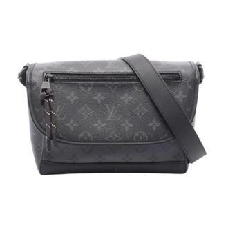 Louis Vuitton Pre-owned Pulse Monogram Eclipse Reverse Coated Canvas Leather Shoulder Bag - Heren - Pre-owned - Zwart - Maat: ONE Size Leer