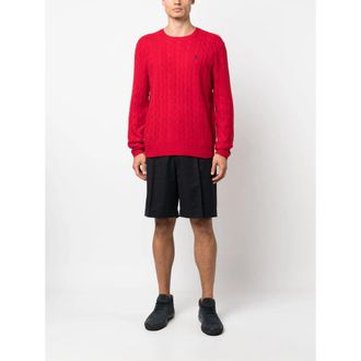 Ralph Lauren Wool-Cashmere Crew Neck Sweater - Red