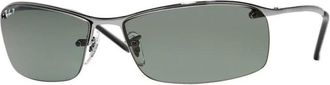 Ray-Ban Rb 3183 004/9A Zonnebril - Heren - Zonnebrillen - Grijs - 63 MM - Accessoires