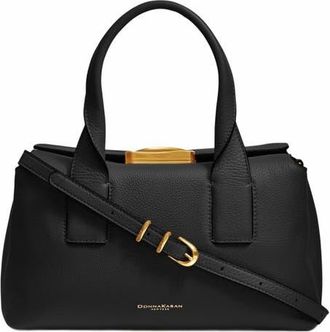 DKNY Amagansett Satchel in Black/gold at Nordstrom