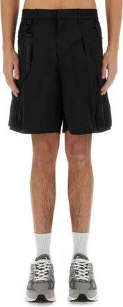 Alpha Industries Cotton-Blend Cargo Shorts - Black