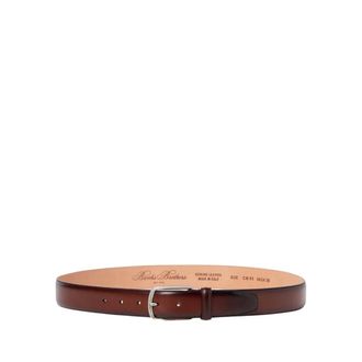 Brooks Brothers Bovine Leather Belt - male - Brooks Brothers - Belts - Brown - L - Accessories