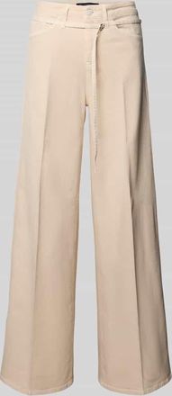 Raffaello Rossi Raffaello Rossi Wide Leg Jeans mit Leinen-Anteil Modell SVENTY in Sand, Gr&ouml;&szlig;e 34